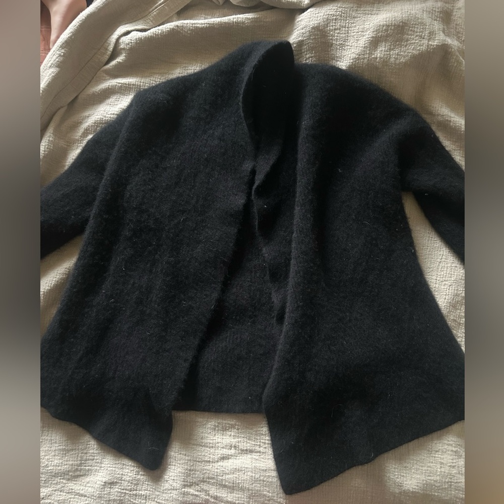 Banana Republic Curio Cocoon Cardigan Open Front 100% Cashmere‎ L Quiet Luxury - Picture 4 of 15